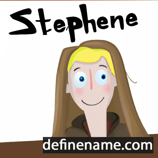 cartoon of the name Stephanne