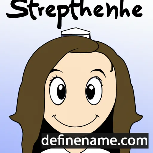 cartoon of the name Stephanne