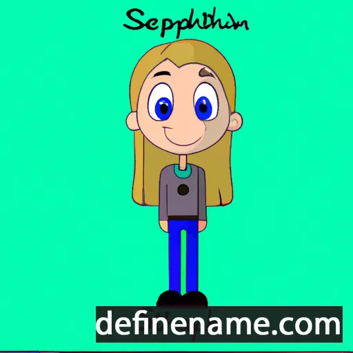 cartoon of the name Stephanni