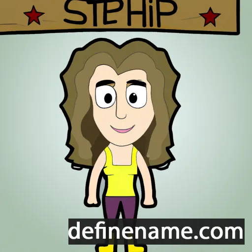 cartoon of the name Stephi