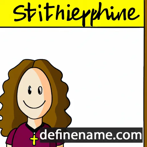 cartoon of the name Stephine