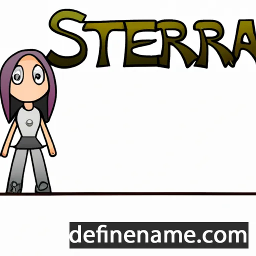 cartoon of the name Sterra