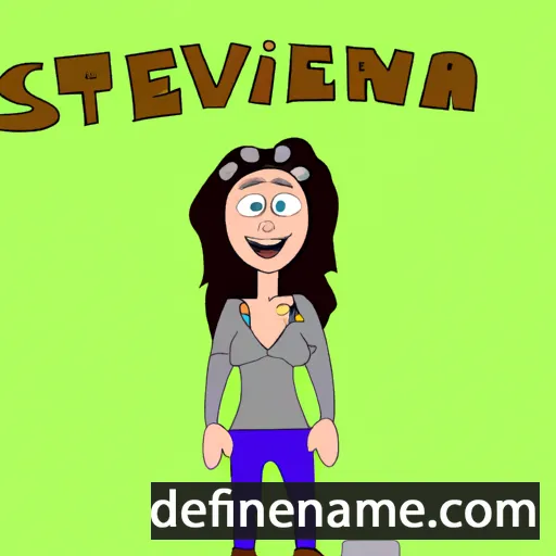 cartoon of the name Steveana