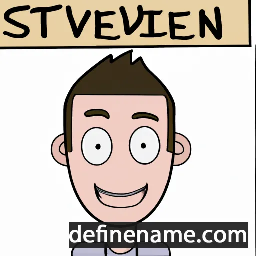 cartoon of the name Stevin