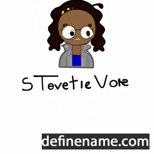 cartoon of the name Stevonne