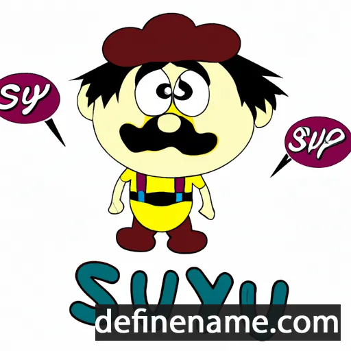 cartoon of the name Şuayp