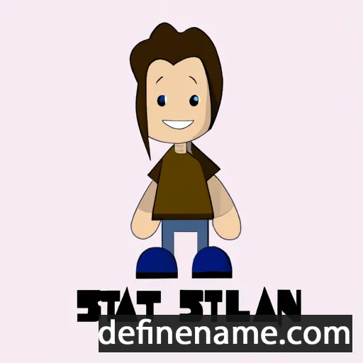 cartoon of the name Stian