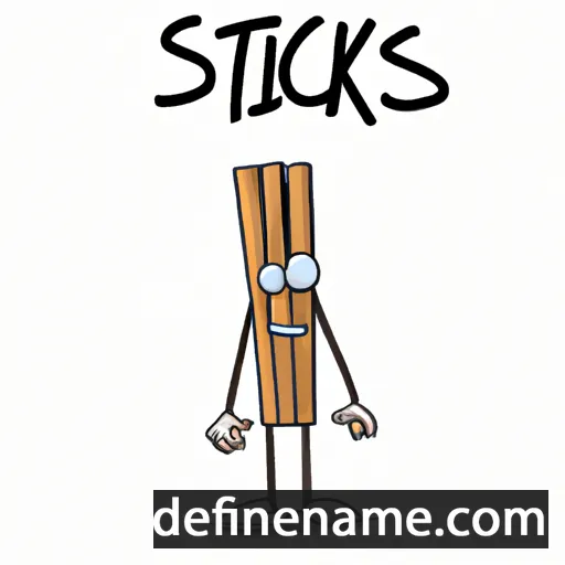 Sticks cartoon