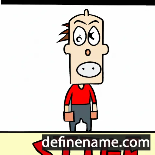 cartoon of the name Stieg