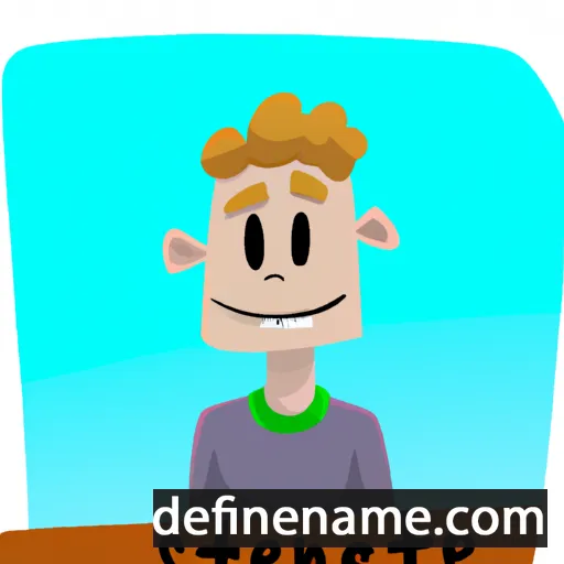 cartoon of the name Stiene