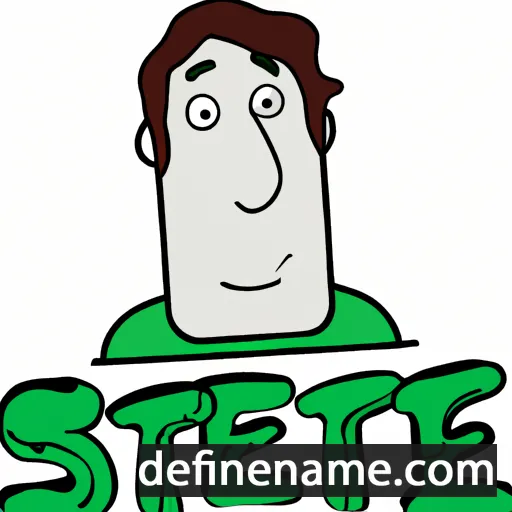 cartoon of the name Stiene