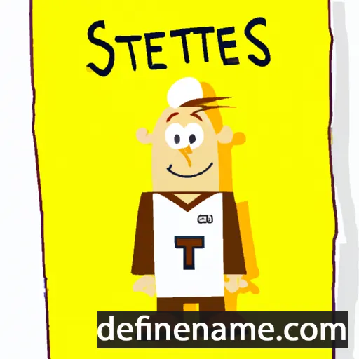 cartoon of the name Stienes