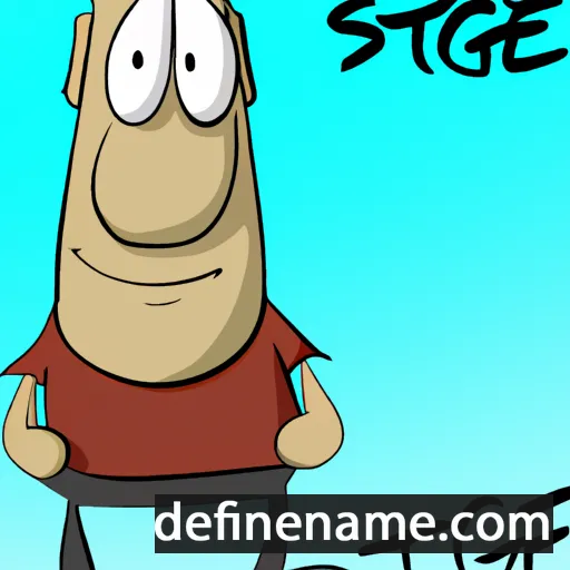 cartoon of the name Stige