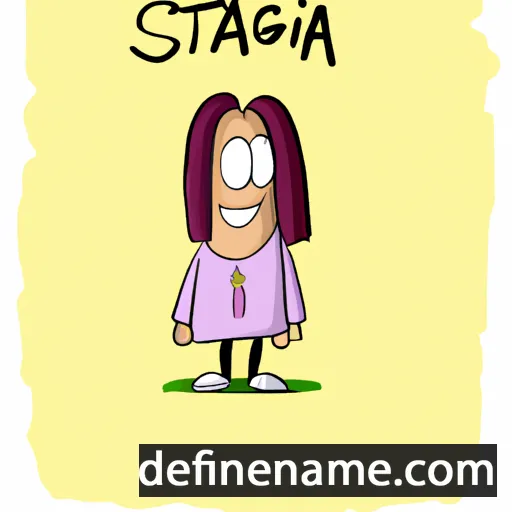 cartoon of the name Stigna