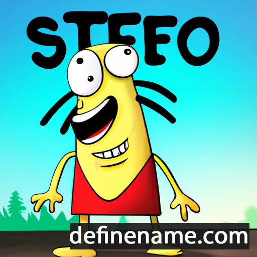 cartoon of the name Stijepo