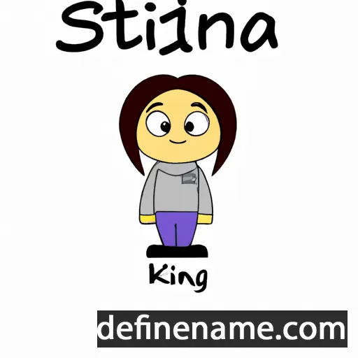 cartoon of the name Stinna