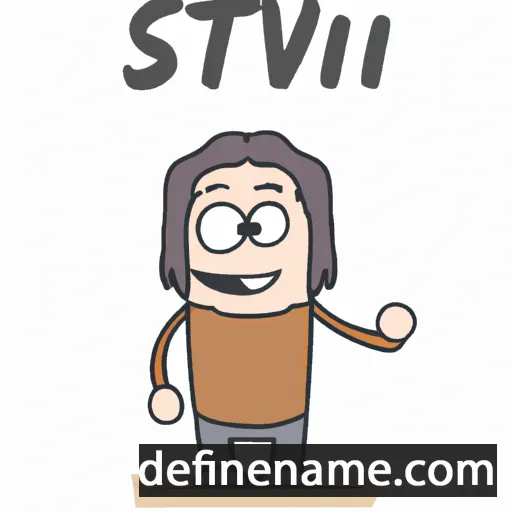 cartoon of the name Stivi