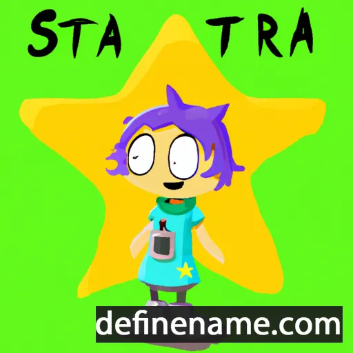 cartoon of the name Stjarna