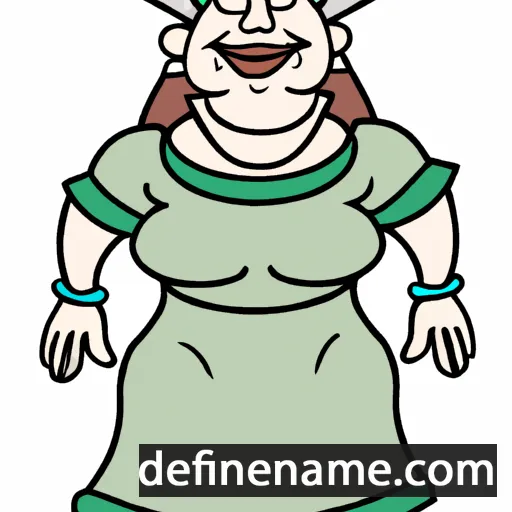 cartoon of the name Stjepania