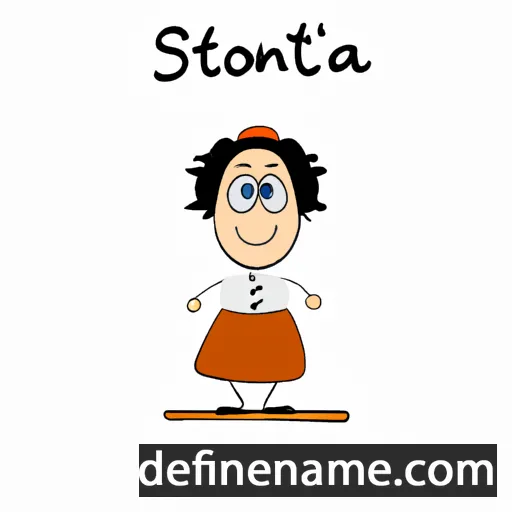 cartoon of the name Stojanka