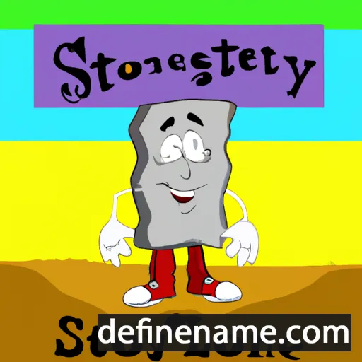 cartoon of the name Stoney