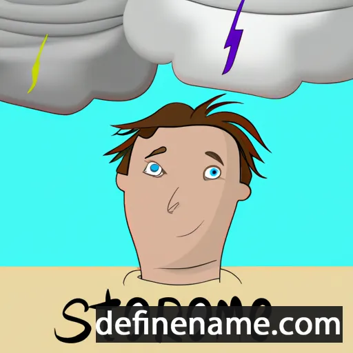 cartoon of the name Storme