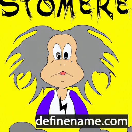 cartoon of the name Stormee