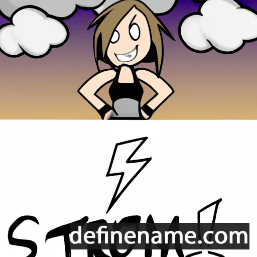 cartoon of the name Stormi