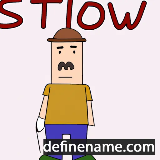 cartoon of the name Stosław