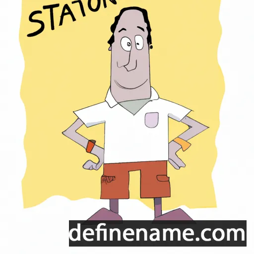 cartoon of the name Stratone