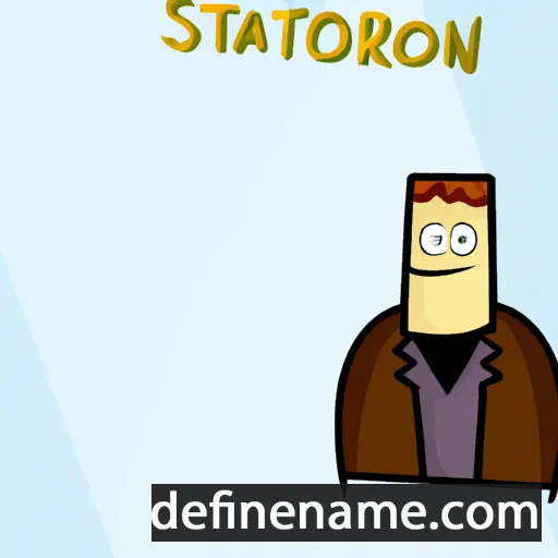 cartoon of the name Stratton