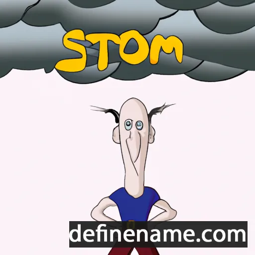 cartoon of the name Strom