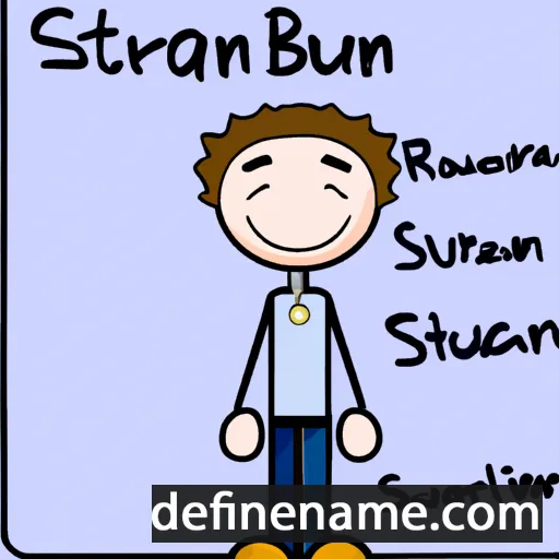 cartoon of the name Struan