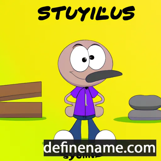 cartoon of the name Styllou