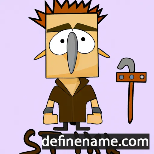 cartoon of the name Styrk