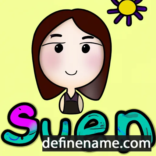 cartoon of the name Su-eun