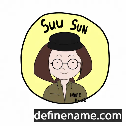 cartoon of the name Su-hyeon