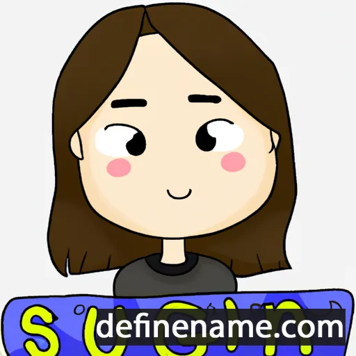 cartoon of the name Su-jeong