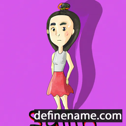 cartoon of the name Su-lin