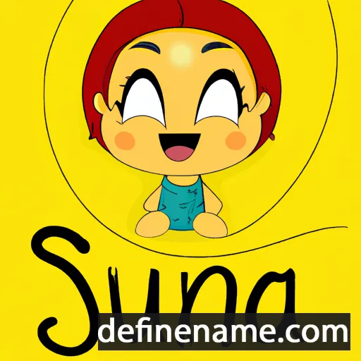 cartoon of the name Súna