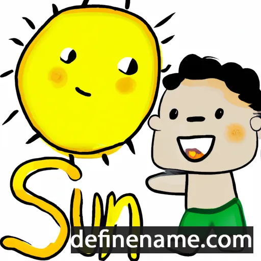 cartoon of the name Sṳ̀n