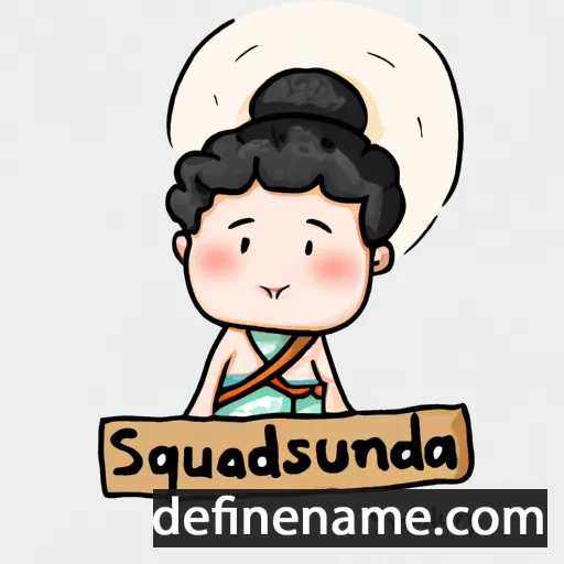 cartoon of the name Suangsuda