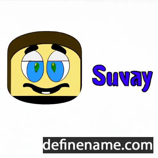 cartoon of the name Suavoy