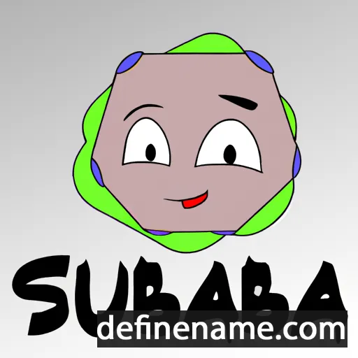 cartoon of the name Subba