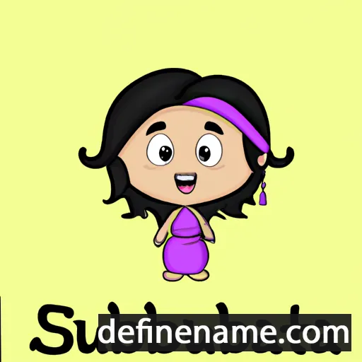 cartoon of the name Subitha