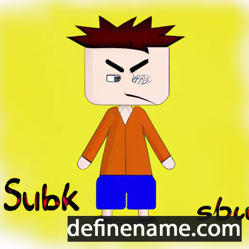 cartoon of the name Subki