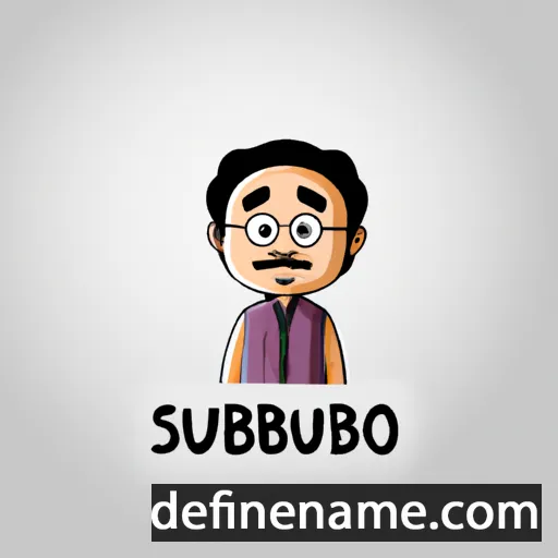 cartoon of the name Subroto