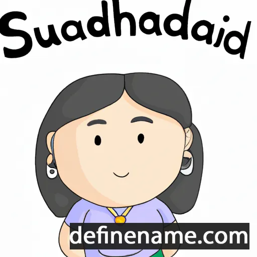 cartoon of the name Suchada