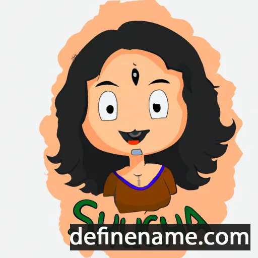 cartoon of the name Sucharvi