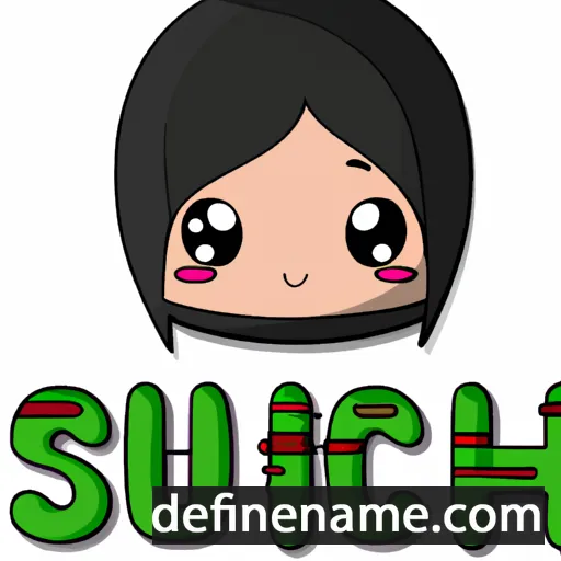 cartoon of the name Suchi